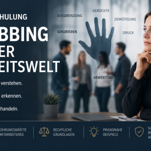 Basisschulung zum Thema Mobbing in der Arbeitswelt - nur buchbar über die Online - Akademie